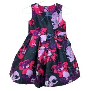 Gymboree Girls 6-12 Months Dress Pink Floral Tulle Bow Wedding Spring Party